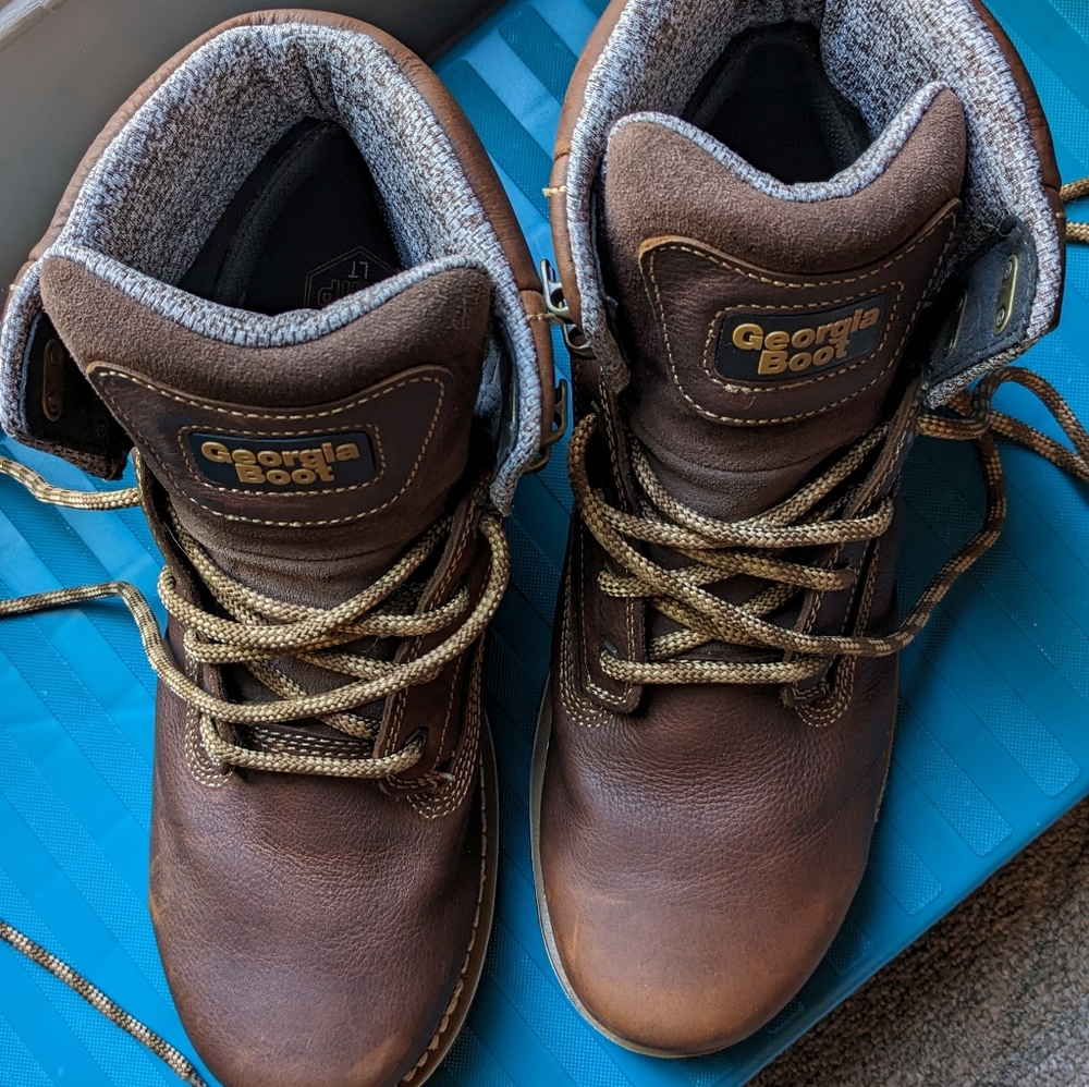 Men's 11.5 Georgia Boot Steel Toe Waterproof Worn Once